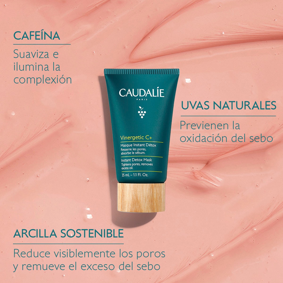 VINERGETIC INSTANT DETOX MASK (MASCARILLA MINIMIZADORA DEL PORO)